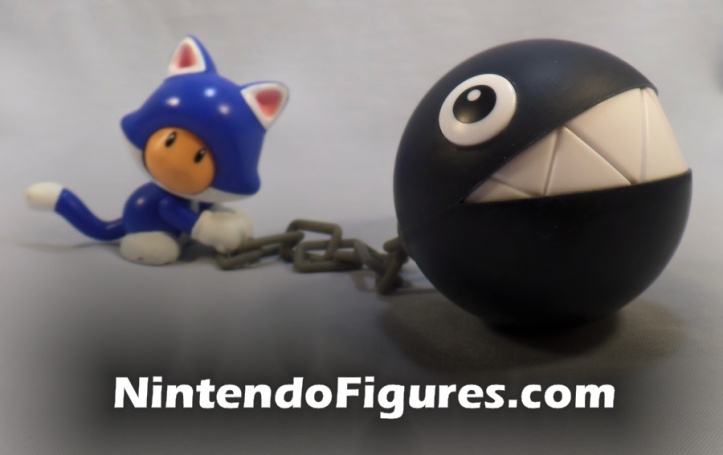 Cat Toad World of Nintendo 2.5" Inch Figure with Chain Chomp